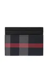 Burberry Check-pattern Wallet In Gray