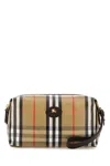 Burberry Check-patterned Beauty Case Wallet In Beige