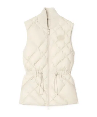 Burberry Check-stitch Nylon Devonside Gilet In Multi
