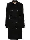 Burberry Double-breasted Trench Coat With Tailored Silhouette