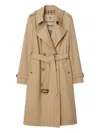 Burberry Chelsea Heritage Belted Trench Coat In Brown