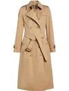 Burberry Chelsea Heritage Long Trench Coat In Brown
