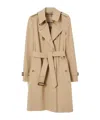 Burberry Mid-length Kensington Heritage Trench Coat In Nude