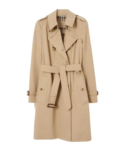 BURBERRY BURBERRY DOUBLE-BREASTED BELTED TRENCH COAT