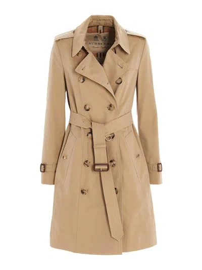Burberry Chelsea Trench Coat In Beige