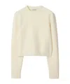Burberry Chenille-texture Jumper In Nude