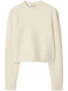 Burberry Chenille-texture Jumper In White