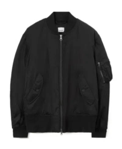 BURBERRY BURBERRY CHEQUERED CREST ZIPPED BOMBER JACKET