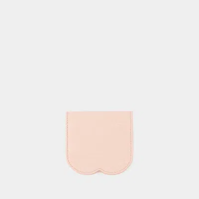 BURBERRY CHESS CARD HOLDER - BURBERRY - LEATHER - PINK