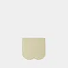 Burberry Mini Chess Card Holder In Beige