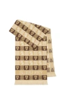 Burberry Chess Fair Isle Wool Scarf In Neutral