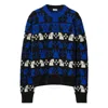 Burberry Geometric Crew Neck Intarsia Knit Sweater