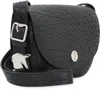 Burberry Chess Leather Crossbody Bag In Black