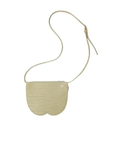 Burberry Chess Leather Mini Bag In Beige
