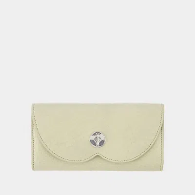 Burberry Chess Long Wallet In Beige