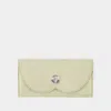 Burberry Chess Long Wallet In Beige