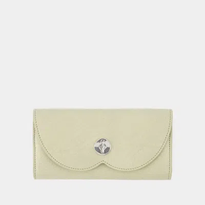 Burberry Chess Long Wallet In Beige