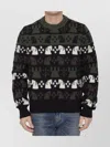 Burberry Embroidered Wool Chess Crewneck Sweater In Multi