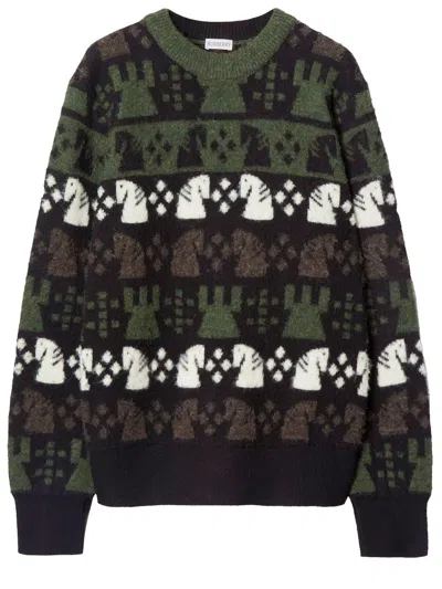 BURBERRY BURBERRY CHESS PATTERN SWEATER
