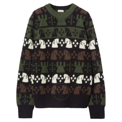 BURBERRY BURBERRY CHESS WOOL-BLEND JUMPER