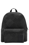 Burberry Chester Check Jacquard Backpack In Black