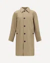 Burberry Men Chevington Reversible Cotton Coat In Green