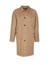 Burberry Men Chevington Reversible Cotton Coat In Brown