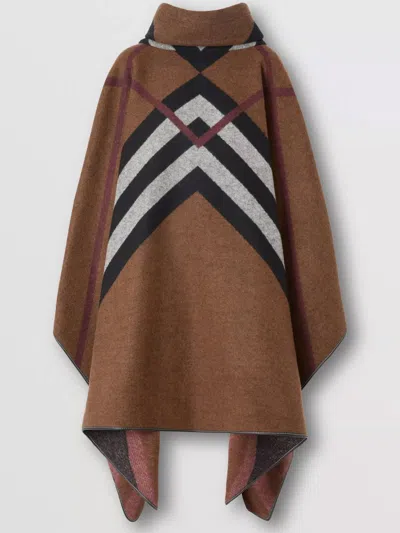 BURBERRY CHEVRON CHECK PONCHO