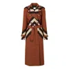 Burberry Chevron Check Waterloo Trench Coat