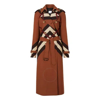 Burberry Chevron Check Waterloo Trench Coat