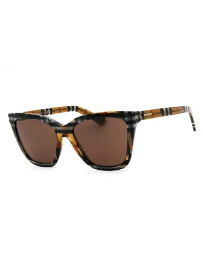 Burberry Chic Cat-eye Sunglasses For Women In Brown