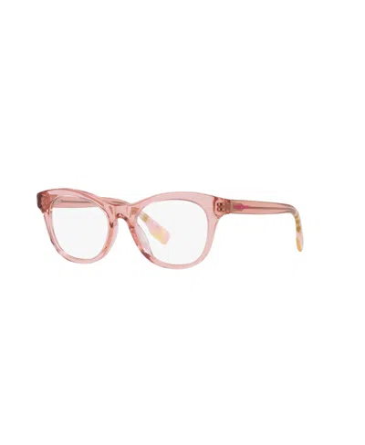 Burberry Child Cat Eye Eyeglasses, Jb2007 In Pink