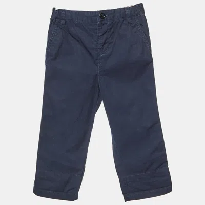 Pre-owned Burberry Children Black Cotton Pants 2 Yrs