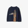Burberry Kid Boy Knits In Blue