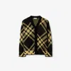 Burberry Kb5 Baile Chk Cardi In Yellow