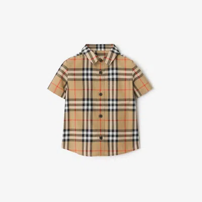 BURBERRY BURBERRY CHILDRENS CHECK COTTON SHIRT