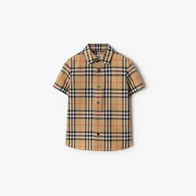 BURBERRY BURBERRY CHILDRENS CHECK COTTON SHIRT