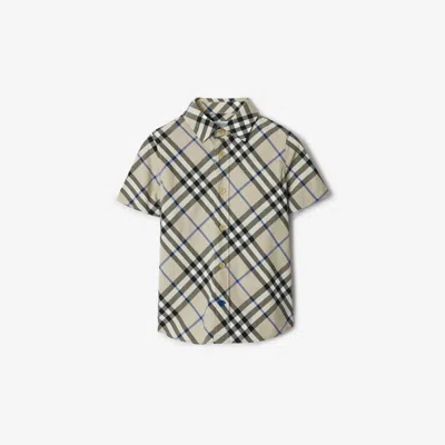 BURBERRY BURBERRY CHILDRENS CHECK COTTON SHIRT 