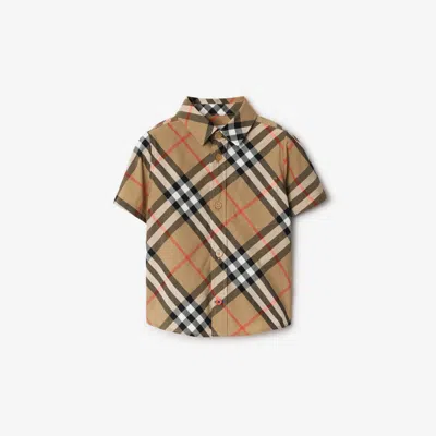BURBERRY BURBERRY CHILDRENS CHECK COTTON SHIRT