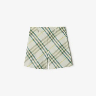 BURBERRY BURBERRY CHILDRENS CHECK COTTON SHORTS