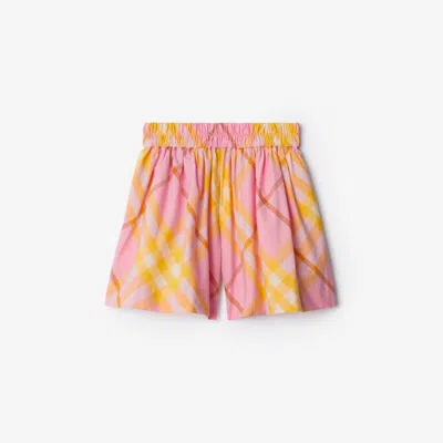 BURBERRY BURBERRY CHILDRENS CHECK COTTON SHORTS