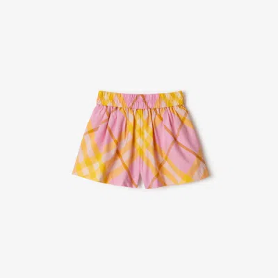BURBERRY BURBERRY CHILDRENS CHECK COTTON SHORTS