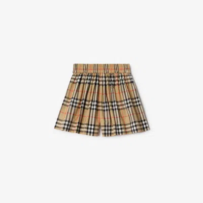 BURBERRY BURBERRY CHILDRENS CHECK COTTON SHORTS