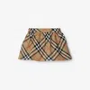 Burberry Kids Skirts Grey In Sand