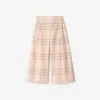 Burberry Kids' Checked Trousers In Neutral