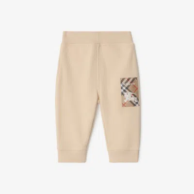 BURBERRY BURBERRY CHILDRENS CHECK LABEL COTTON JOGGING PANTS