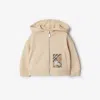 Burberry Check Label Hoodie In Calico