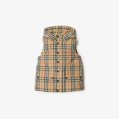 BURBERRY BURBERRY CHILDRENS CHECK NYLON PUFFER GILET