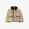 Burberry Boy's Milo Check Quilted Jacket