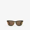 Burberry Childrens Check Square Sunglasses In Brown